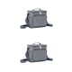 thumbnail image 2 of Yuarrent Bolsa de lonchera de poliéster Peso ligero Durable Fácil de limpiar Aislamiento térmico Multifuncional Gris Gris 2Conjunto, 2 of 6