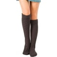thumbnail image 2 of Women's Cable Knit Long Boot Stocking Socks Knee High Winter Leg Warmers, 2 of 3