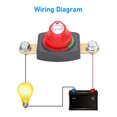 thumbnail image 4 of APPLAYERR 12-48V 275A Battery Cut Off Switch ON/OFF for Cars Boats RVs with 3/8 Inch Studs Battery Power Isolator, 4 of 8