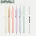 thumbnail image 3 of 0.5mm Smooth Writing Gel Pens, Cute Macaron Series, Cool Teacher Desk Accessories, School Pens, Birthday Gifts, 6 Pens, Aesthetic Writing Tools, 3 of 9