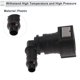 thumbnail image 5 of Conector rápido de línea de combustible de 15/64" para conector macho SAE de 3/8" hembra a espiga de 90 grados, accesorios de sellado de plástico negro y gris, 2 piezas, 5 of 6