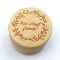 thumbnail image 4 of Rustic Wedding Wood Ring Holder Wedding Ring Bearer Box Engagement Engraving Wooden Rings Box, 4 of 8