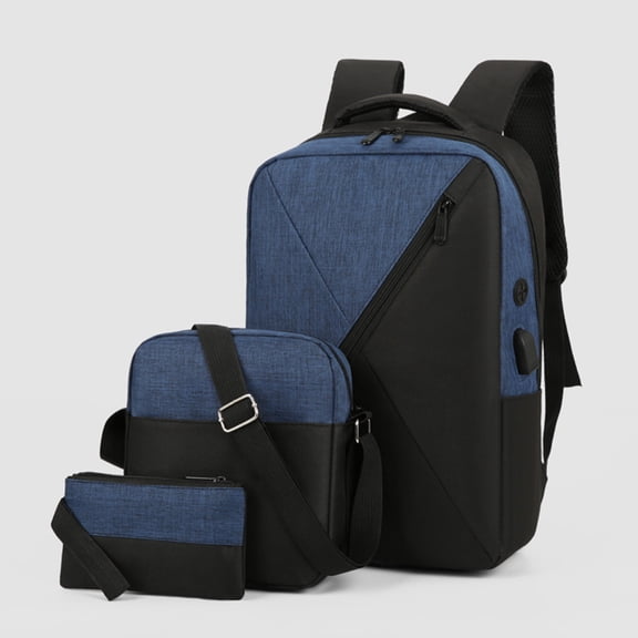 Backpack Three Piece Set, Large Capacity USB Student Backpack, Suitable For School And Outdoor Travel, Computer Bag For Men And Women With Large Capacity Clearance