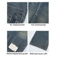 thumbnail image 4 of XIMIN Teen Girl Vintage Jeans Y2k Streetwear Baggy Denim Cargo Pants High Waist Wide Leg Loose Denim Pants with Pockets Cute Back to School Trendy Jean, 4 of 8