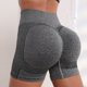 thumbnail image 3 of Gibobby Short Deportivo Pantalones deportivos de cintura alta para mujer, pantalón liso, a la moda(Gris, S), 3 of 5