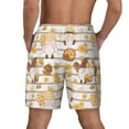 thumbnail image 4 of Uemuo Cute Bee Gnome2 Pattern Mens Swim Trunks Quick Dry Board Shorts with Mesh Lining, Stretch Beach Shorts Quick Dry No-Chafing Board Shorts-XX-Large, 4 of 9