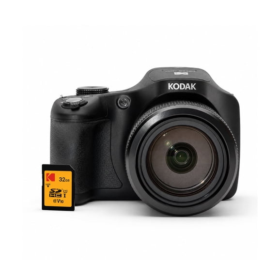 Kodak PIXPRO AZ653 20MP 1080p Astro Zoom Digital Camera Bundle with 32GB Class 10 UHS-I U1 SDHC Memory Card and Accessories