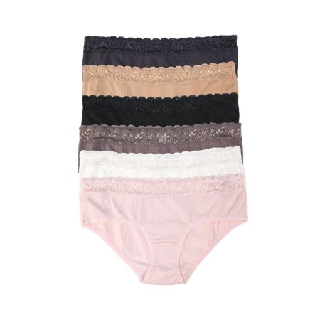 - Felina | Low Rise Lace Hipster Panties | Smooth Wear | Seamless Undies | 6 Pack