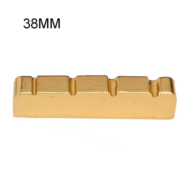 4 String Brass Nut 38 42Mm Bridge Gold Plated for Electric Brass Parts