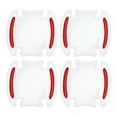 thumbnail image 1 of Película de Protección para la Taza de la Manija de la Puerta del Coche Universal Unique Bargains, Pegatinas Reflectantes Antirayones, Resina Epóxica, Transparente Rojo, 4 Pcs, 1 of 1
