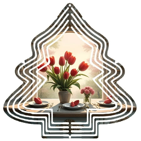 Metal Hanging Christmas Tree Wind Decorations – Whimsical Garden Spinners with Unique Tree-Shaped Design for Yard and Garden Decor Metal Hanging Christmas Tree Wind Decorations – Whimsical Garden Spinners with Unique Tree-Shaped Design for Yard and Garden Decor