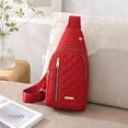 thumbnail image 3 of ROLKFUK Women's Multi Pocket Sling Crossbody Bag, Lightweight Oxford Chest Bag for Travel Hiking, 3 of 5