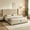 khaki, variant on AUU King Size Wingback Gas Lift Bed – Removable Chenille Waffle Fabric, Spacious Under‑Bed Storage Compartment, Platform Bed with Sturdy Base (No Box Spring Required)
