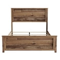 thumbnail image 6 of Home Design Racine King Panel Bed Frame, Vintage Oak, 6 of 9