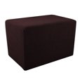 thumbnail image 1 of Sofá otomano suave cubierta reposapiés taburete muebles con funda Café Sunnimix Cubierta de puf otomano, 1 of 7