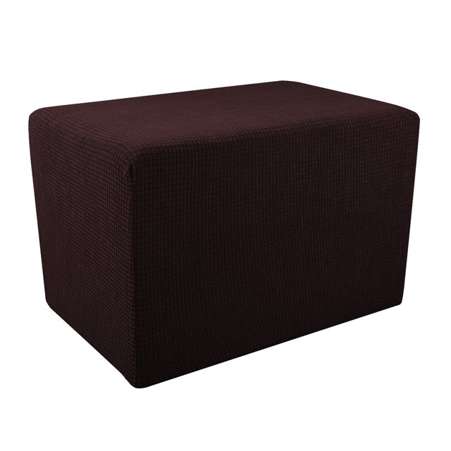 Sofá otomano suave cubierta reposapiés taburete muebles con funda Café Sunnimix Cubierta de puf otomano