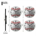 thumbnail image 2 of Battery Operated Analog Wall Clocks Non-Ticking Silent Modern Clock Decorative for Home,Office-Baseball With Red Stitchs(16inch), 2 of 4
