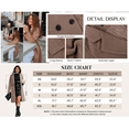 thumbnail image 7 of Women's Winter Wool Coat Casual Notch Lapel Single-Breasted Peacoat, 7 of 7