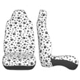 thumbnail image 2 of LAKIMCT Dog Paw Bone Pattern Car Seat Covers Vehicle Front Seat Covers Universal Fit Seat Protector, 2 of 9