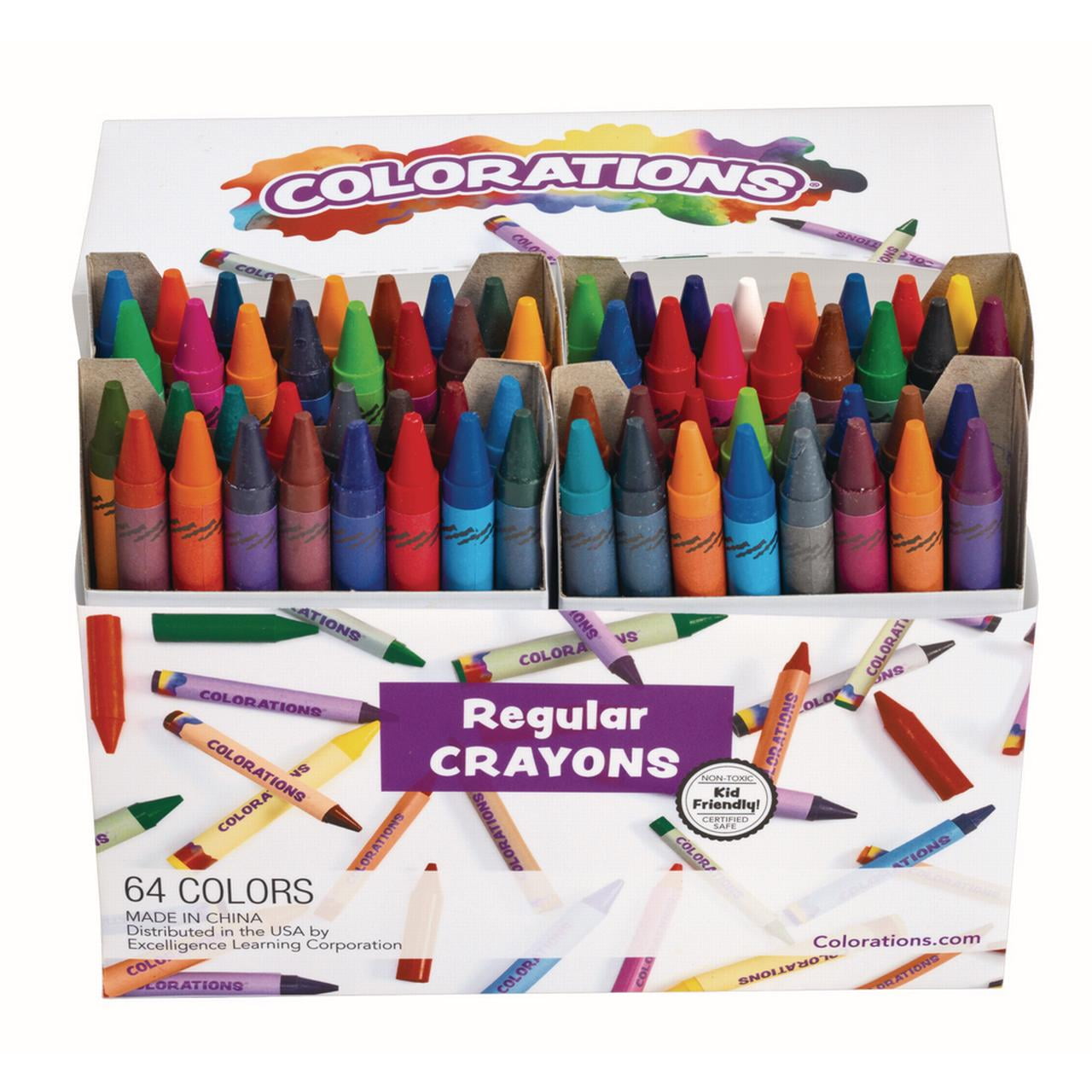 Colorations 64 Regular Crayons (Item CRS64)
