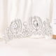 thumbnail image 2 of Nvzi Tiara de boda para novia, diadema de princesa, corona de novia, joyería para el cabello con diamantes de imitación de cristal,graduación, boda, fiesta de disfraces (blanco), 2 of 3