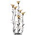thumbnail image 3 of Glass Candle Holder, Amber Calla Lily Flower Candle Holder Decor Metal Stand, 3 of 4