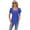 Blue, variant on Women's Cotton T-Shirts Loose Tee Short Sleeved Shirts Summer Casual Square Neck Tops S-XXL