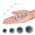 thumbnail image 6 of Worgeous Nut Covers Caps Plastic Hexagon Nut Cover Grey 40pcs Appearance Improvement, 6 of 8