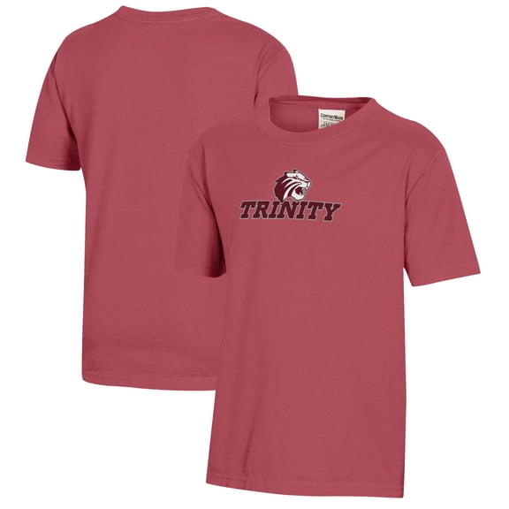 Youth Crimson Trinity Tigers Logo Comfort Wash T-Shirt