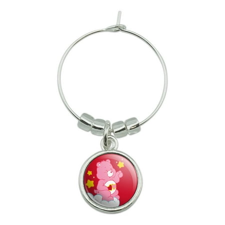 

Care Bears Love-A-Lot Bear Wine Glass Charm Drink Marker