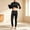 Black, variant on Men's Thermal Underwear Set, Winter Warm Top and Bottom with Fleece Lined