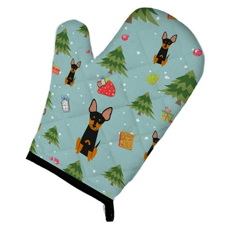 

Caroline s Treasures Christmas English Toy Terrier Oven Mitt