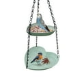 thumbnail image 4 of Gumesh Double Heart Shaped Bird Feeder, Outdoor Hanging Bird Feeder, Water Feeder, Hanging Dual Purpose Bird Feeder, Planter Hanger for Garden Yard Hummingbird Feeders for Outdoors, 4 of 6