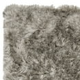 thumbnail image 5 of SAFAVIEH Ocean Trellis Solid Plush Polyester Shag Area Rug, Light Grey, 4' x 6', 5 of 7