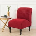 KBOOK Jacquard Armless Accent Chair Slipcover for Accent Chair Cover