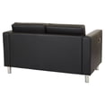thumbnail image 2 of Office Star Products Atlantic Loveseat with Dual Charging Station in Dillon Black Fabric K/D, 2 of 4