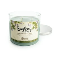 Bayberry Fir All Natural 3 Wick Candle - Made with Responsibly Sourced Soy and Essential Fragrance Oils - Phthalate & Paraffin Free, Vegan, Non-Toxic