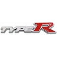 thumbnail image 1 of HUGFEGWE Chrome Metal Type-R Logo Car Emblem Premium 3D Racing Sport Badge Turbo Sticker Power Decal (White&Red) AZ824-27498, 1 of 9