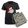 thumbnail image 5 of CafePress - Funny Christmas Santa Claus Women's Dark Pajamas - Women's Short Sleeve Print T-Shirt and Pants Dark Cotton Pajama Set, 5 of 7