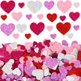 thumbnail image 2 of Stickers de corazones Fancy Land 500 piezas de espuma con glitter autoadhesivos, 2 of 7