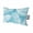 Blue, Navy, White, variant on Chaise Lounge Headrest Pillow 1 Pack, Turquoise Palm Leaf Waterproof Chair Pillows with Insert & Adjustable Elastic Strap for Beach Pool Recliner, Summer Coastal Botanical Tropical Outdoor Pillow