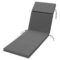 thumbnail image 6 of YEERSWAG 72x21x2.5 inch Outdoor Patio Chair Cushion Non Slip Chaise Lounge Recliner Chair Cushion Seating Cushions with Ties for Beach Garden, 6 of 8