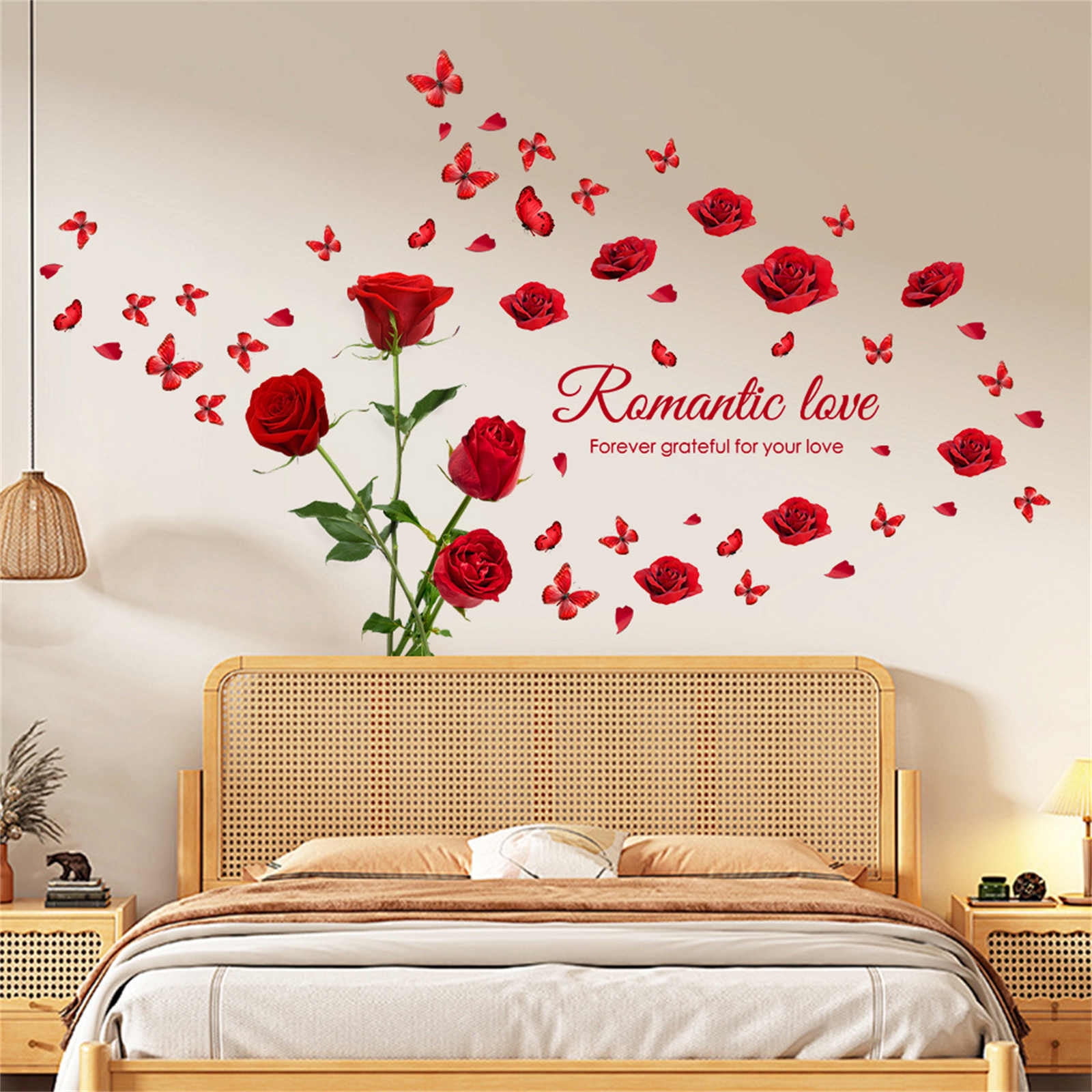 REZUOFI 8 PCS Valentine's Day Heart Stickers, Static Cling Window Decals, Reusable Holiday Decor for Home Party, Red Plastic Wall Decorations