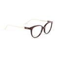 thumbnail image 2 of Tod's Semi-Cateye Full Rim Eyeglass Frames TO5144 52mm Bordeaux, 2 of 3