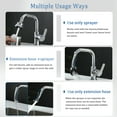 thumbnail image 3 of YDmeet 1 pack Replacement Kitchen Faucet Spray Head, 4 Mode Rotating Aerator with Extension Hose, High Pressure Splash Free Water Saving, 3 of 8