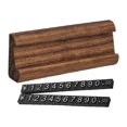 thumbnail image 2 of Soporte de precio de madera para exhibición de precios, soporte de exhibición de madera, etiquetas de precios ajustables para Brown Argent, 2 of 9