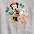 thumbnail image 3 of Disney - Minnie Mouse Sending Joy Christmas - Toddler & Youth Crewneck Fleece Sweatshirt, 3 of 5