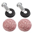 thumbnail image 4 of Shisuyan Vehicle License Plate Nuts and Bolts Rhinestone Car Screw Special Fasteners Anti-theft Screws (Pink), 4 of 8