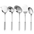 thumbnail image 5 of 430 Stainless Steel Round Cooking Utensils Kitchen Spoon Fork Knife Long Rice Spoon Pot Spatula Stainless Steel Kitchenware, 5 of 5