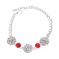 thumbnail image 1 of Flmtop Dog Collar Sparkling Lobster Clasp Design with Extension Chain Adjustable Shiny Visual Effect Dress Up Copper Cat Dog Shiny Rhinestone Collar Pet Necklace Pet Supplies, 1 of 11